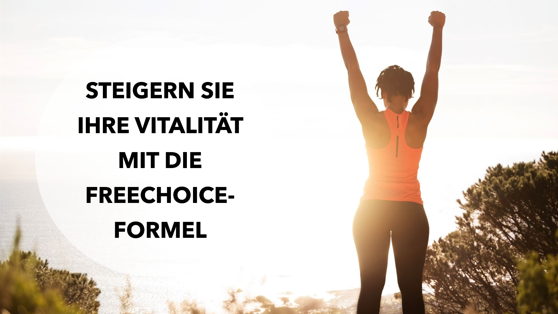 Frau mit energie