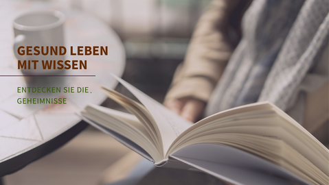 Wissen ist der Schlüssel zu einem gesunden Lebensstil